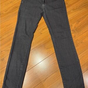 Prana Charcoal Skinny Jeans Gray Grey Size 10 Length 30 Stretch